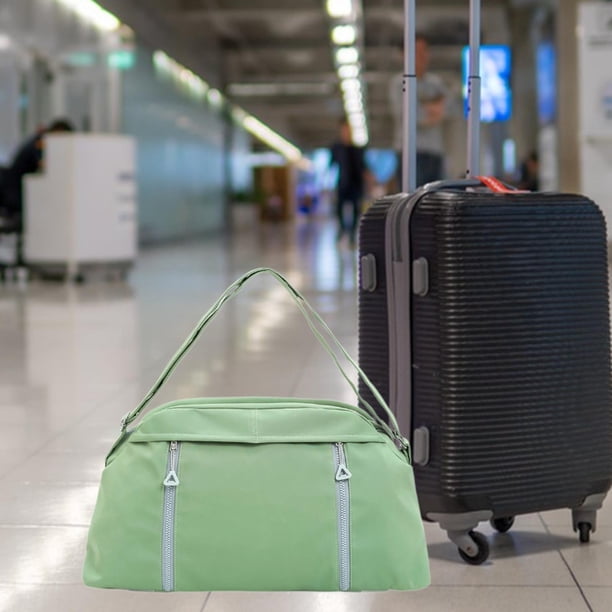 Travel Duffel Bag Bag para mujeres con hombres con compartimentos múltiples, bolsas de semanario en el equipaje para las vacaciones de la playa Verde