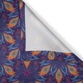 thumbnail image 6 of Ambesonne Mandala Valance & Curtain, Vibrant Floral Ornate, 55"x30", Orange Pale Blue Purple, 6 of 6