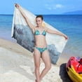 thumbnail image 7 of GZHJMY Mountain Beach Towel Quick Dry Absorbent Bath Towels Sandproof Lightweight Towel for Gym Yoga Sports Swimming - 31x71in Bath Towels, 7 of 7