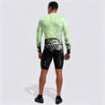 thumbnail image 5 of Dragon Print Quarter Zip Pullover for Men, Long Sleeve Athletic Jersey with Breathable Quick Dry Fabric - Slim Fit Cool Motorcycle Cycling Workout Tops Light Green S, 5 of 6