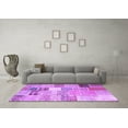 thumbnail image 3 of Ahgly Company Indoor Square Patchwork Purple Transitional Area Rugs, 8' Square, 3 of 4