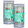 Onyx Professional Cracked Heel Repair Balm Stick (2 Pack) Dry Cracked Feet Treatment, Moisturizing Heel Balm Rolls On So No Mess Like Foot Cream or Foot Lotion, Rescues Cracked Feet, Tea Tree Scent