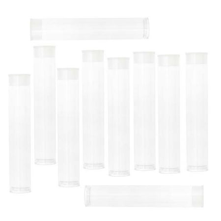 Clear Storage Tubes 3 Inches Long - For Seed Beads and Delicas (10 Tubes)