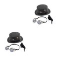 thumbnail image 1 of Injueey Victorian Steampunk Top Hat with Goggles Classic Novelty Hat for Men Women Tipo 1 2piezas, 1 of 1
