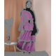 thumbnail image 3 of Pastel de moda para mujer, blanco y negro, con vestido largo de manga larga, ropa musulmana (hijab no incluido), 3 of 4