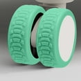 thumbnail image 2 of Housses de Roues en Silicone 4 Pack Protecteurs de Roues de Bagages 2.64x5.09 Pouces Réduction de Bruit Universelles pour Valises Roulettes de Chaise de Bureau Absorption des Chocs Silencieuse, 2 of 3