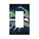 thumbnail image 1 of Panel de interruptores con marco romano de cuero simple con luces de conmutación Seahawks Panel de pared Interruptor de luz simple, doble o con tirador, 1 of 8