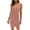 Pink, variant on IROINNID Women's Sundress Summer Casual Comfortable Sleeveless Slim V-neck Evening Dress Solid Color Drop Waist Dress