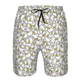 thumbnail image 3 of Cauagu Ducky Print Men's Swim Trunks,Hawaiian Bathing Suit Swimsuits Beach Shorts with Pockets for Men Quick Dry Swimming Board Shorts-Large, 3 of 6