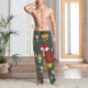 thumbnail image 2 of Fotbe Cute Animal Forest Pantalones de Pijama para Hombre, Pantalones de Dormir, Pantalones de Casa con Cintura Ajustable y Bolsillos-X-Large, 2 of 6