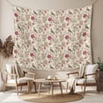 thumbnail image 2 of Vintage Pink Botanical Tapestry for Bedroom Wall Hanging Tapestry, Spring Floral Summer Birds Ceiling Backdrop Tapestries Poster Blanket Wall Decor for Teens Room Living Room Dorm 39" x 59", 2 of 8