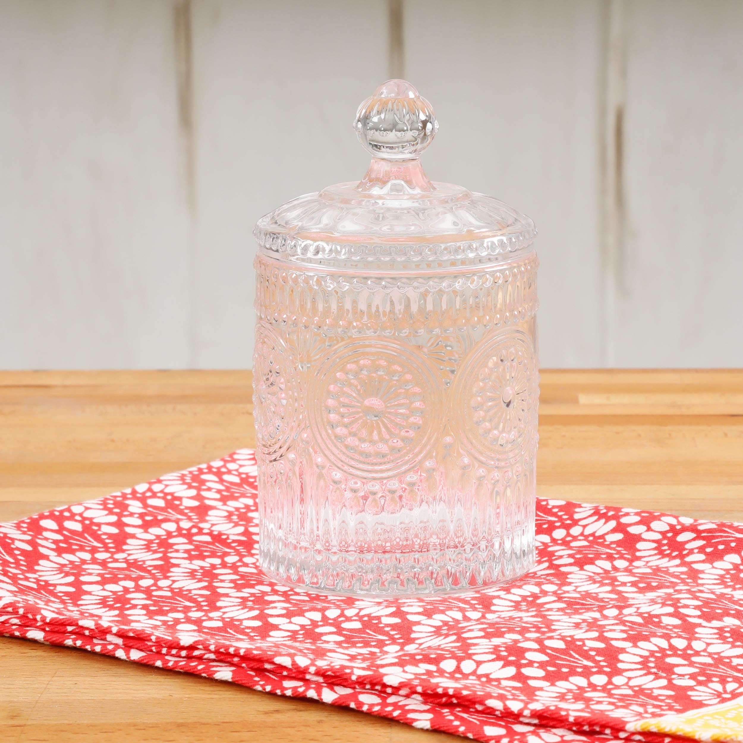 The Pioneer Woman Adeline Glass 3.54" Mini Clear Jar