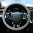 thumbnail image 1 of Auto Car Silicone Steering Wheel Cover Non-Slip Thin Grip Grey for 13"-16.5"Inch Grey, 1 of 9