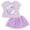 Minnie Lilac Purple, variant on Minnie Mouse Metallic Print T-Shirt and Tulle Mesh Skirt Polka Dots Toddler to Big Kid