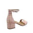 thumbnail image 2 of Women's Weekend Low Chunky Block Heel Open Toe Ankle Strap Dress Sandal Shoes Pink Gini 9, 2 of 2