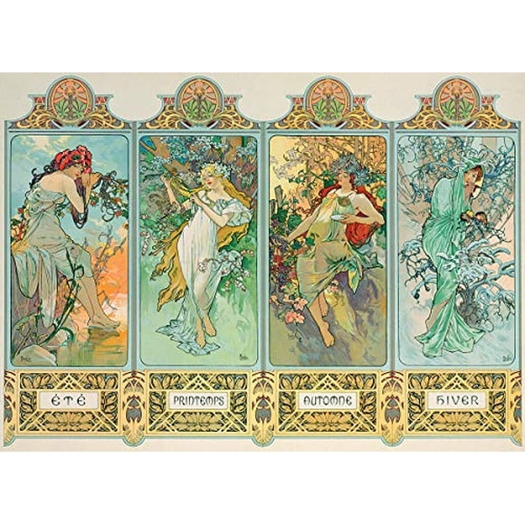The Four Seasons (Variant 3) - Alphonse Mucha Eurographics 6000-0824