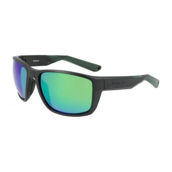 Dragon Alliance Reel X Matte Grey with Lumalens Green Ion Polar Lens Sunglasses