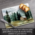 thumbnail image 4 of CounterArt Cabin In The Woods 3mm Tempered Glass Cutting Board 10" x 8", 4 of 7