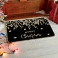 thumbnail image 6 of Sm:)e Black Holly Mistletoe Merry Christmas Doormat, Xmas Winter Home Decor Low-Profile Switch Rug Door Mat Floor Mat for Indoor Outdoor 17x29 Inch, 6 of 6