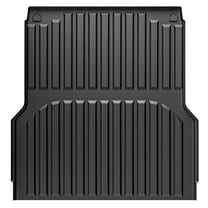 Ikon Motorsports TPE Truck Bed Mat Compatible with 2022-2024 Hyundai Santa Cruz 4.3Ft Bed Custom Fit All Weather Heavy Duty 3D Rear Cargo Trunk Tray Protector Liner 1PC Black