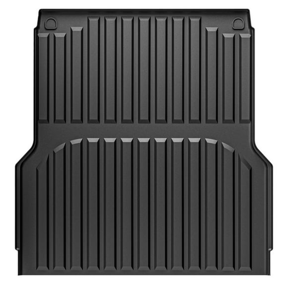 Ikon Motorsports TPE Truck Bed Mat Compatible with 2022-2024 Hyundai Santa Cruz 4.3Ft Bed Custom Fit All Weather Heavy Duty 3D Rear Cargo Trunk Tray Protector Liner 1PC Black