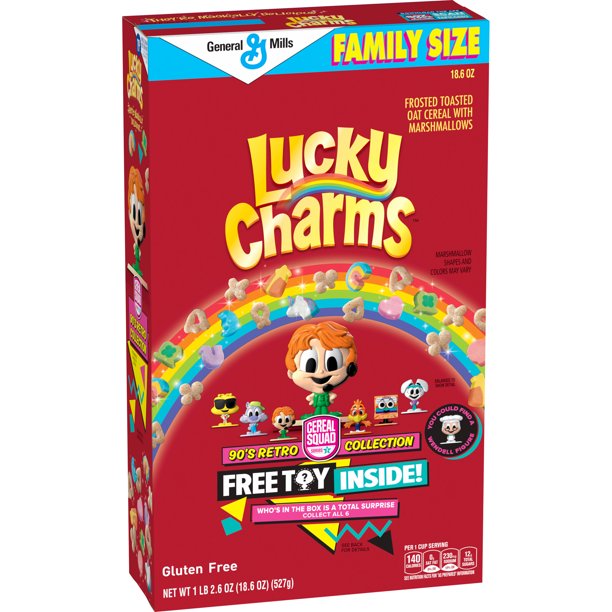 Lucky Charms Gluten Free Cereal with Marshmallows, 18.6 OZ Family Size