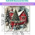 thumbnail image 2 of 5D Christmas Diamond Art Kit for Adults, Diamond Painting Kit for Beginners, DIY Home Wall Decoration Full Diamond Painting (14*14 Inch), Unframed.,KM240-1,D, 2 of 7