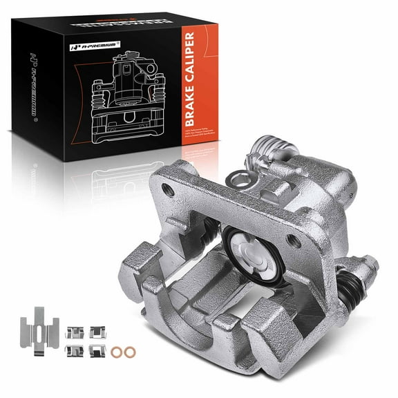 A-Premium Disc Brake Caliper Assembly with Bracket Compatible with Select Ford Models - Mustang 1994 1995 1996 1997 1998, 3.8L 4.6L 5.0L - Rear Left Driver Side