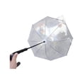 thumbnail image 2 of Dog Umbrella for Small Dogs, Clear Puppy Umbrella for Rainy Walking Keeps Pet Dry in Rain 28", 2 of 9