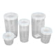 thumbnail image 5 of 5Pcs Airtight Food Storage Container Set Stackable Food Storage Canisters Plastic Jars with Lids for Storing Pasta Biscuits Nuts Coffee Beans Grains Blue, 5 of 5