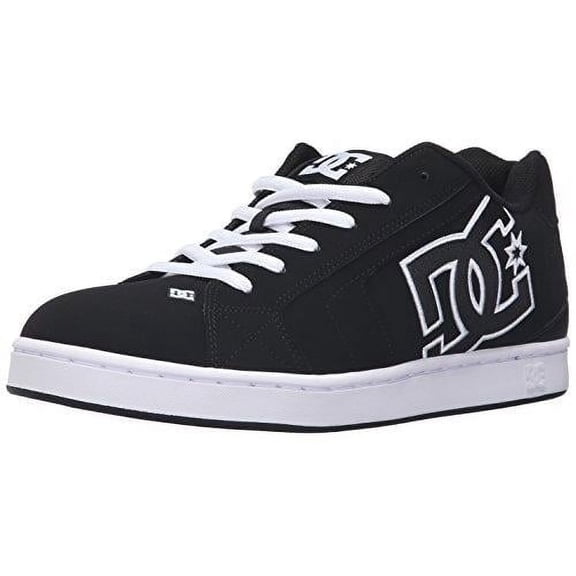 DC Men's Net Lace-Up Shoe BLACK/BLACK/WHITE