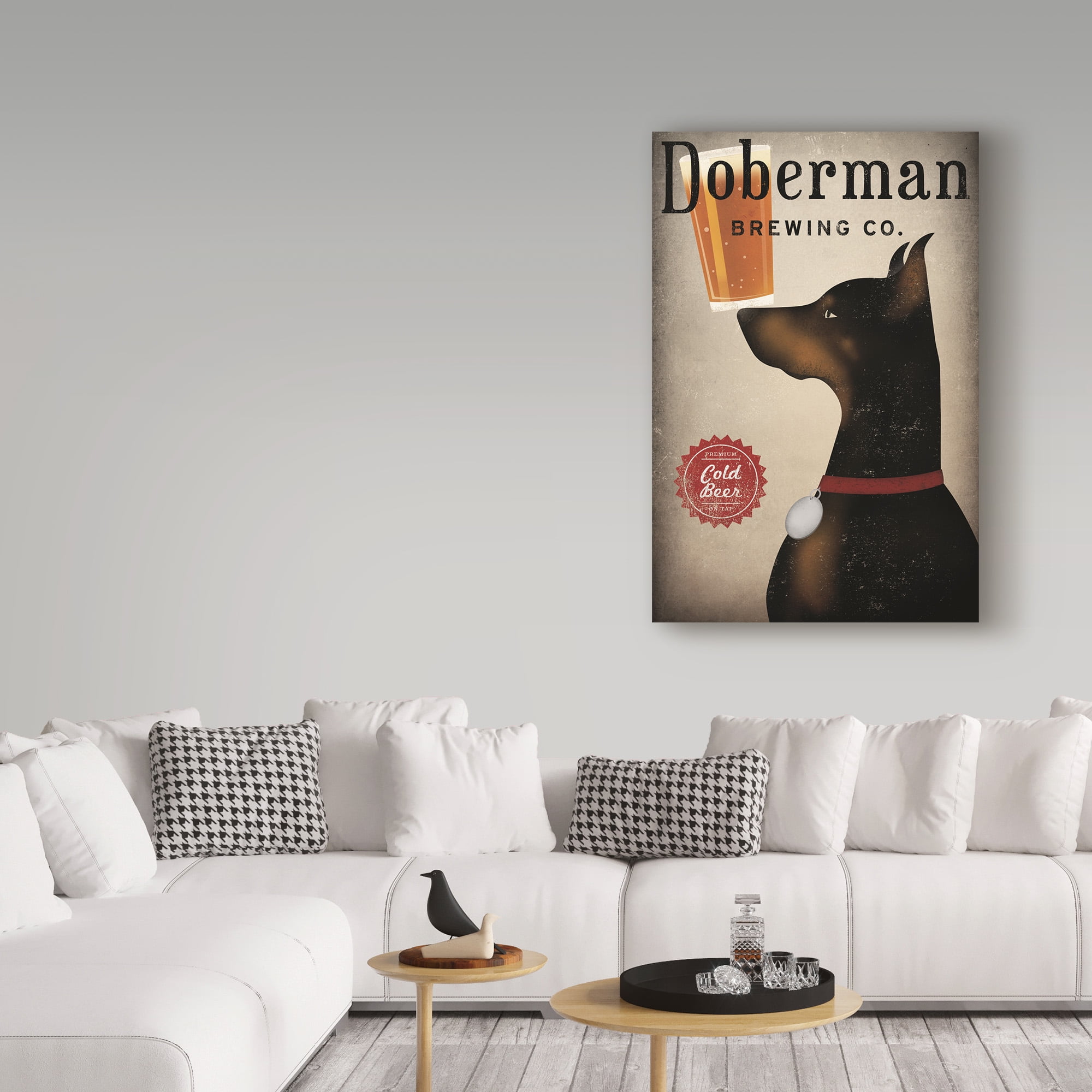 Trademark Fine Art 'Doberman Brewing Company' Canvas Art by Ryan Fowler