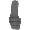 thumbnail image 5 of Journee Womens Sawyerr Dual Braided Band Flat Sandals, Widths Available, 5 of 9