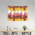 thumbnail image 2 of cream texture print Tapestry, Wall Tapestry Tapestry Wall Hanging, Tapestry Aesthetics for Bedroom Living Room College Dorm Decor, One Piece Tapestry(29" x 37"), 2 of 5