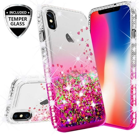 Compatible for Apple iPhone XR Case, with [Temper Glass ...