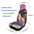 thumbnail image 6 of DanDaDan Anime Car Seat Covers Accessories Vehicle Front Seat Protective Mat Cover 2pcs Universal Fit For SUV Sedan Van Trucks, 6 of 8