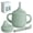 Sage, variant on Moonkie Silicone Baby Sippy Cup, 3 Stage Training Cup with Straw and Spout, BPA Free, 4 oz, Ages 4 Months and Up