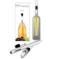 thumbnail image 3 of Barra de refrigeración de acero inoxidable para congelación rápida de botellas de vino, barra de enfriamiento para vino, barra de hielo, tapón para vino, tres en uno, 3 of 6