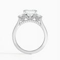 thumbnail image 3 of Dash Jewel 2.1 Ct Asscher Cut Diamond Rings - 14K White Gold Over Rings - Engagement Stacking Ring for Women's - Wedding Proposal Rings for Girlfriend - Party Wear Diamond Ring - Graduation Gift, 3 of 6