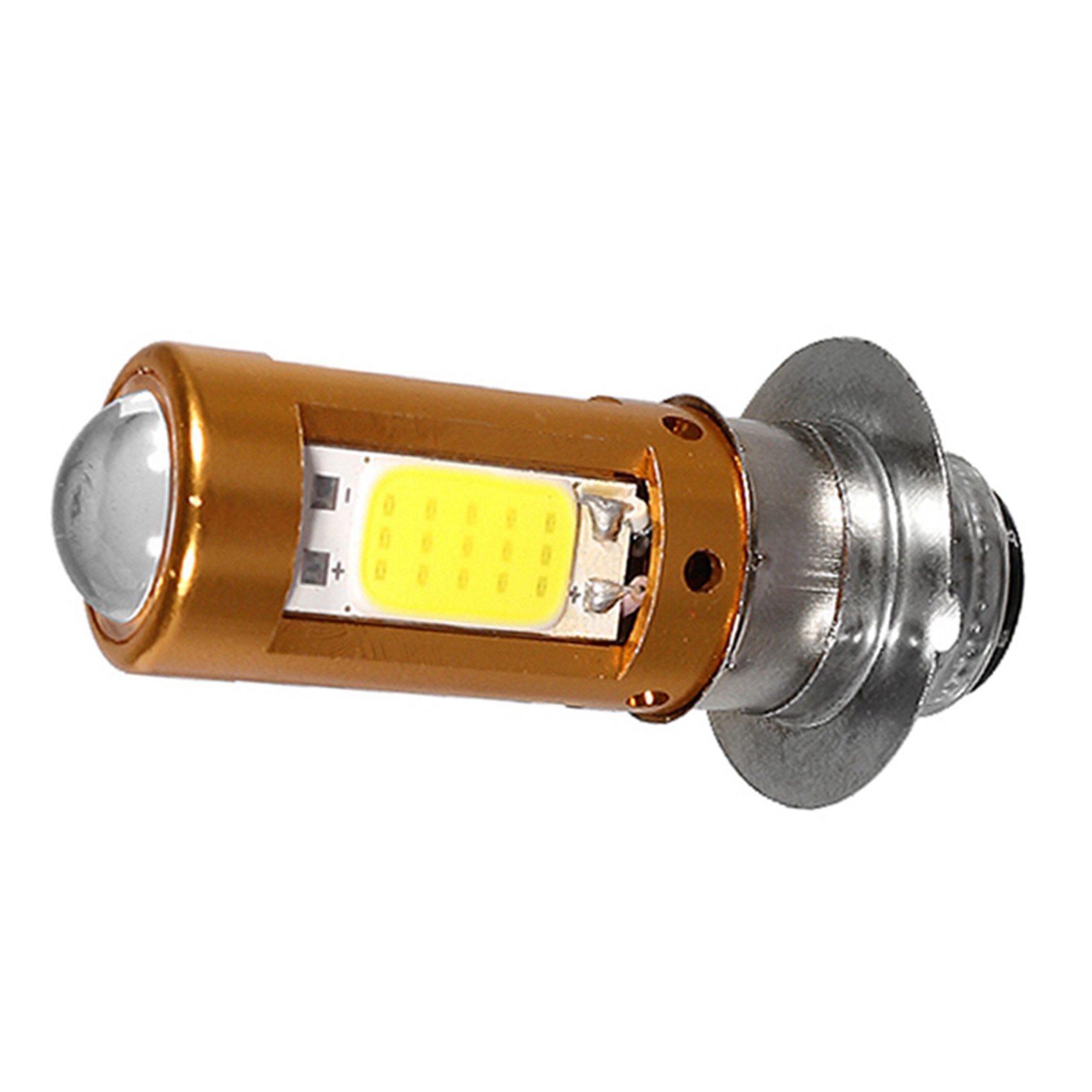 2X H6M PX15D P15D LED Motorcycle Headlights Hi-Lo Beam Bulb for Motorbike Scooter Moped Lamp White 1500Lm 12-30V