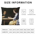 thumbnail image 5 of YINGXI  Johannes Vermeer Painting Throw Pillow Cases Outdoor Pillow Cases Square Decorative Cushion Covers 12x12in, 5 of 5