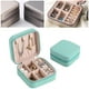 thumbnail image 4 of Mini estuche de viaje para joyas, caja de almacenamiento de exhibición de cuero PU para s, niñas y mujeres EstiloE-Azul Hugo Estuche de viaje para joyería, 4 of 10