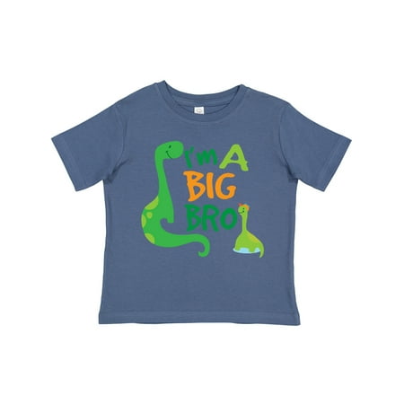 

Inktastic I m a Big Bro Dinosaur Boys Brother Announcement Gift Toddler Boy Girl T-Shirt
