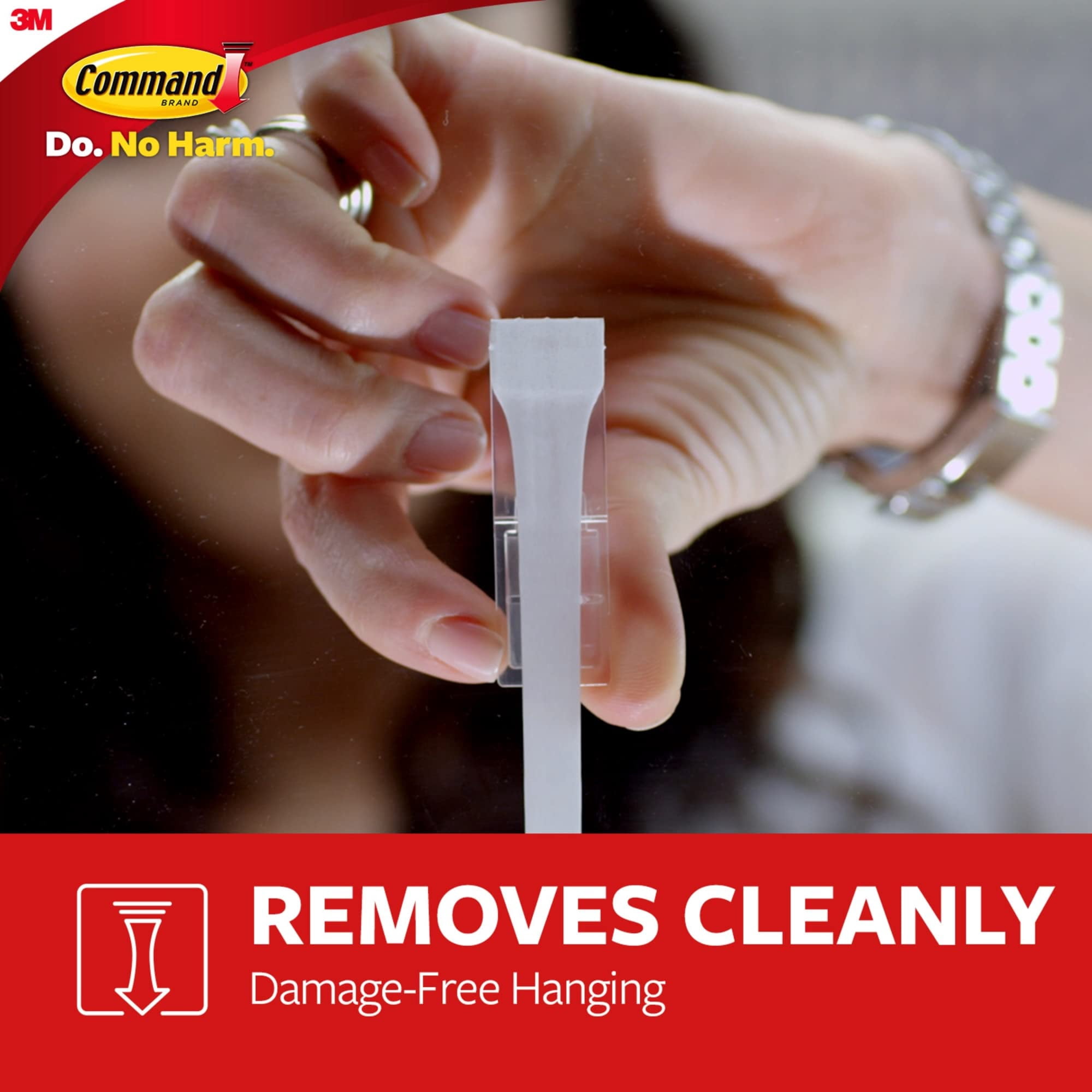 Command® Large Wall Hooks, 16 Hooks, 24 White Adhesive Strips, Damage Free Hanging Picture Hangers, No Tools Wall Hanging Strips For Living Spaces
