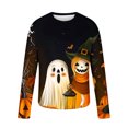 thumbnail image 4 of Pisexur Chandails en Molleton Oversize d'Halloween pour Hommes Chandails en Molleton Graphiques de Festival Amusants Manches Longues Chandail Décontracté Col Rond Grande Taille P-6TG, 4 of 5