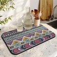 thumbnail image 3 of 2 Pack Washable Rubber Bohemian Vintage Floral Dish Drying Mats for Kitchen Counter Home Large Coffee Bar Pad Accessories and Decor for Utensils Stemware (2pcs 19.5''x12''), 3 of 6