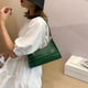 thumbnail image 3 of Bolsa 5 uds. De bolso de mano de piel sintética de cocodrilo a la moda para mujer, bolso de hombro sólido (verde) Tmvgtek Para estrenar, 3 of 9