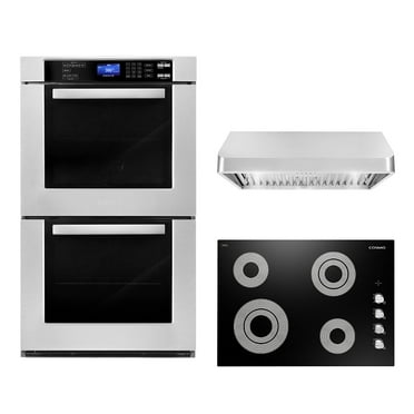 Cosmo 3 Piece Kitchen Appliance Package With 36" Electric Cooktop 36 ...