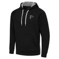 thumbnail image 2 of Men's Antigua Black Atlanta Falcons Brushed Carbon Victory Pullover Hoodie, 2 of 4