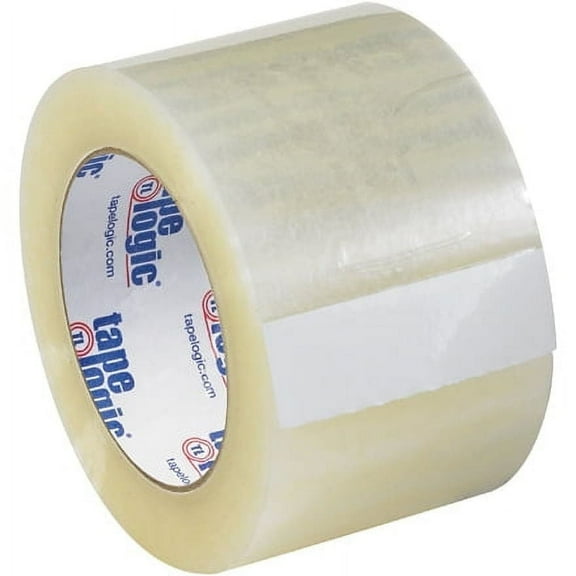 "ShippingSuppliesByMail 3"" x 55 yds. Clear Noiseless Acrylic Carton Sealing Tape, Strong Adhesive, 2.6 Mil, 24 Rolls/Case"